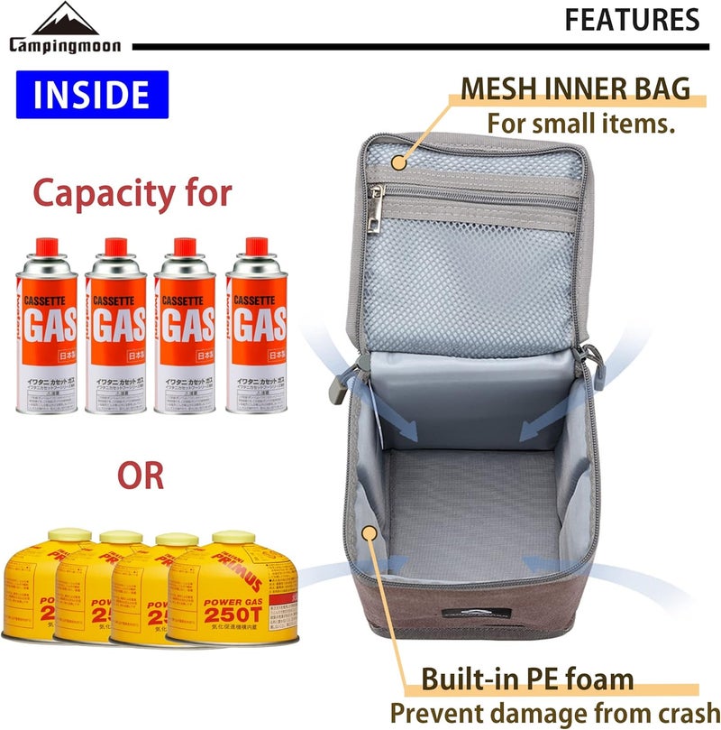 CAMPINGMOON Camping Gear Lantern Storage Case T-8,T-9 - Image 4